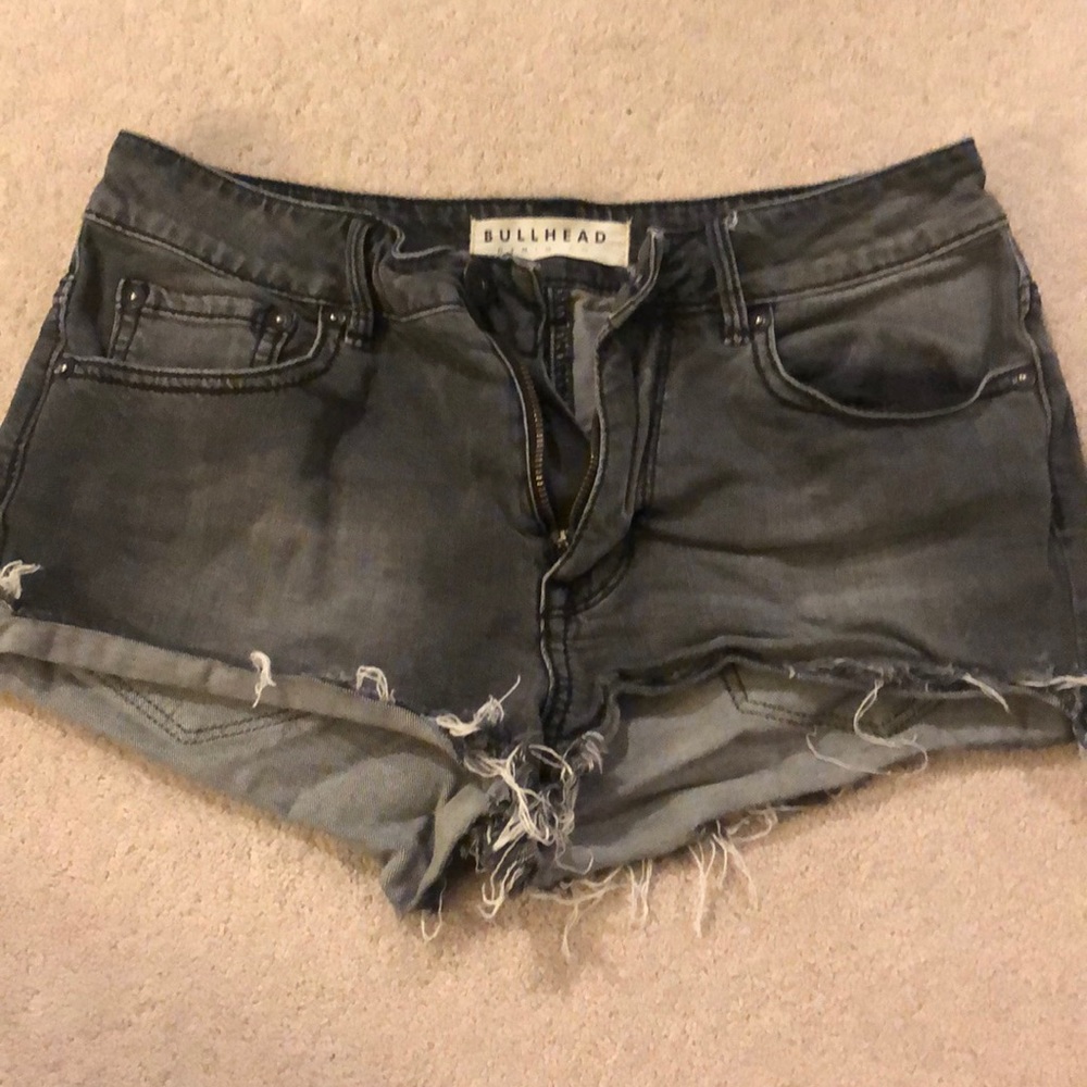 Gray jean shorts